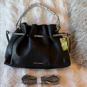 NWT Badgley Mischka Black Shoulder Bag